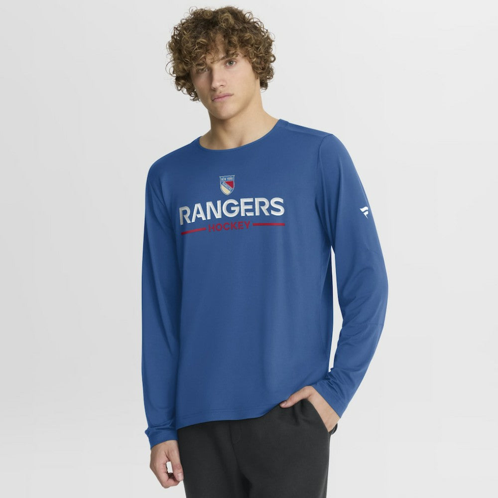 New York Rangers Fanatics Authentic Pro Rink Centennial Tech Long Sleeve T-Shirt -  NHL T-shirts