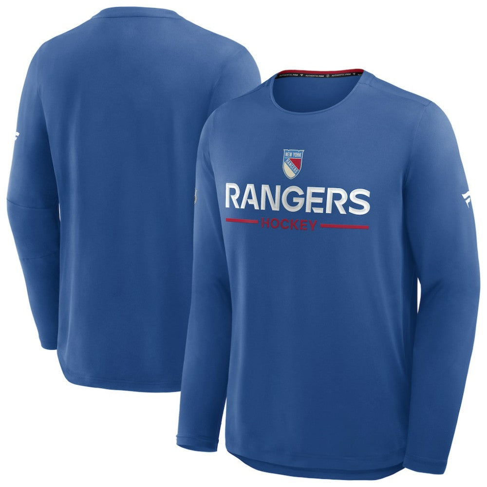 New York Rangers Fanatics Authentic Pro Rink Centennial Tech Long Sleeve T-Shirt -  NHL T-shirts