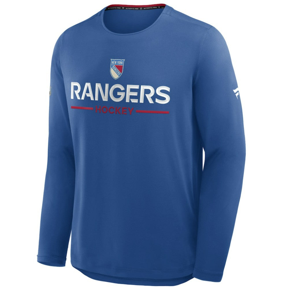 New York Rangers Fanatics Authentic Pro Rink Centennial Tech Long Sleeve T-Shirt -  NHL T-shirts