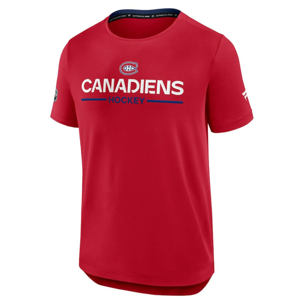 Montreal Canadiens Fanatics Authentic Pro Rink Tech T-Shirt -  NHL T-shirts