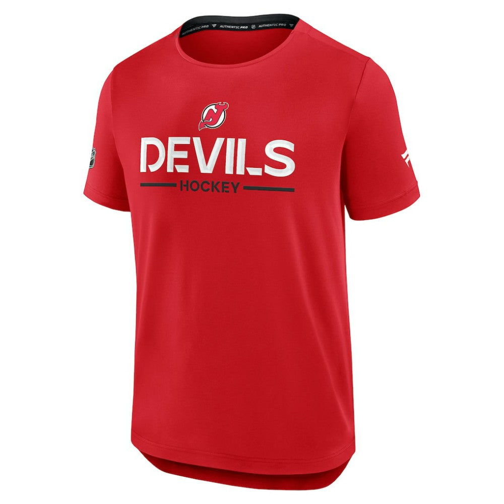 New Jersey Devils Fanatics Authentic Pro Rink Tech T-Shirt -  NHL T-shirts