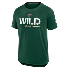 Minnesota Wild Fanatics Authentic Pro Rink Tech T-Shirt -  NHL T-shirts