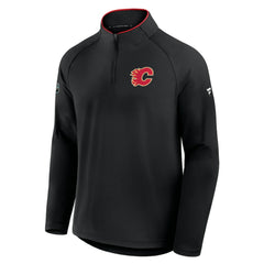 Calgary Flames Fanatics Authentic Pro Rink Training Quarter-Zip Pullover -  NHL Pullover