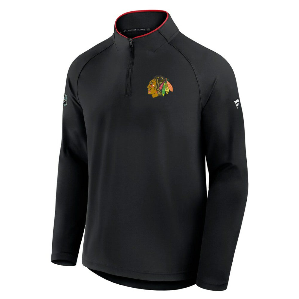 Chicago Blackhawks Fanatics Authentic Pro Rink Training Quarter-Zip Pullover -  NHL Pullover
