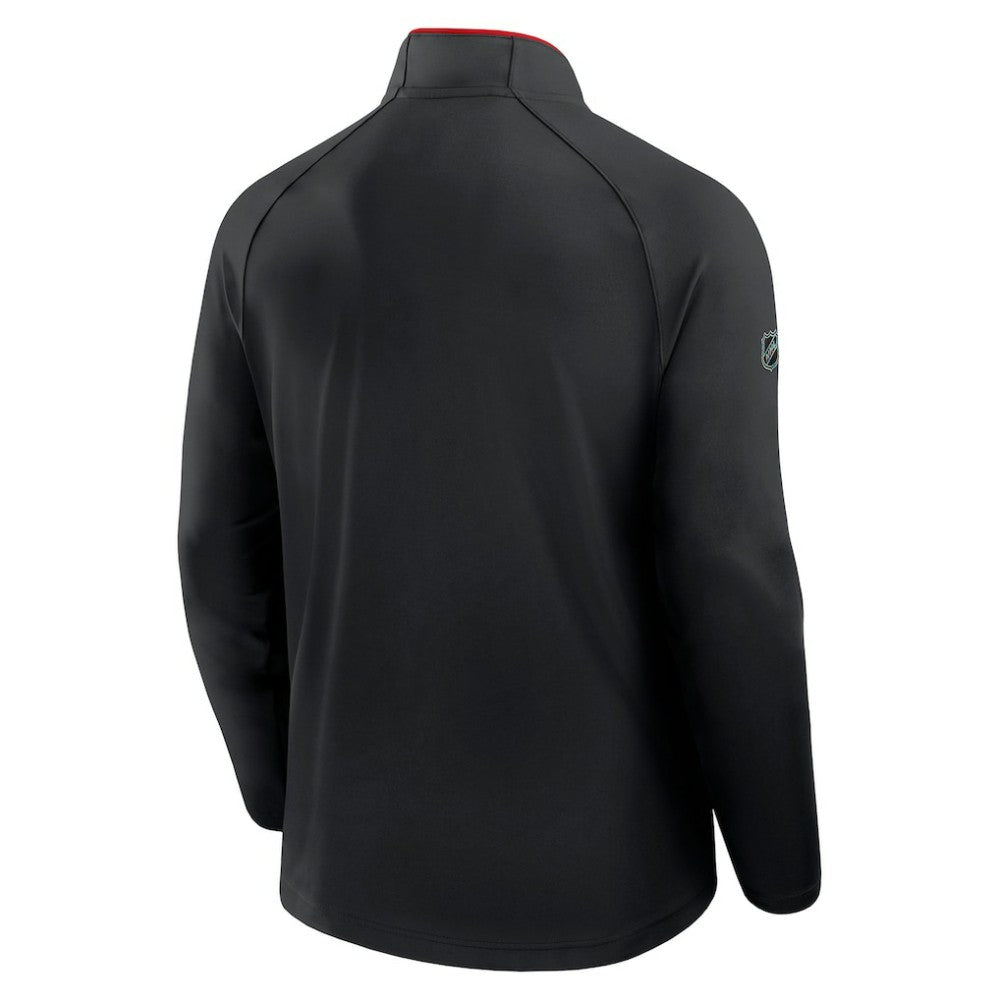 Chicago Blackhawks Fanatics Authentic Pro Rink Training Quarter-Zip Pullover -  NHL Pullover