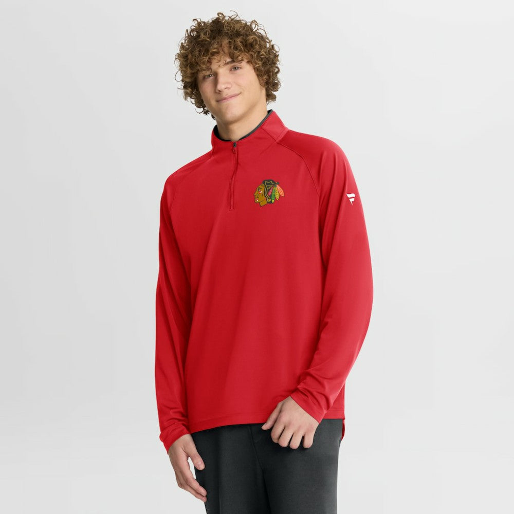 Chicago Blackhawks Fanatics Authentic Pro Rink Training Quarter-Zip Pullover -  NHL Pullover