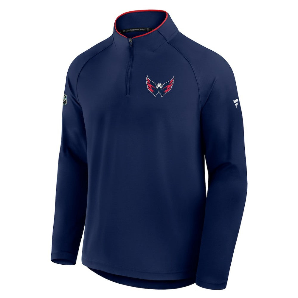 Washington Capitals Fanatics Authentic Pro Rink Training Quarter-Zip Pullover -  NHL Pullover