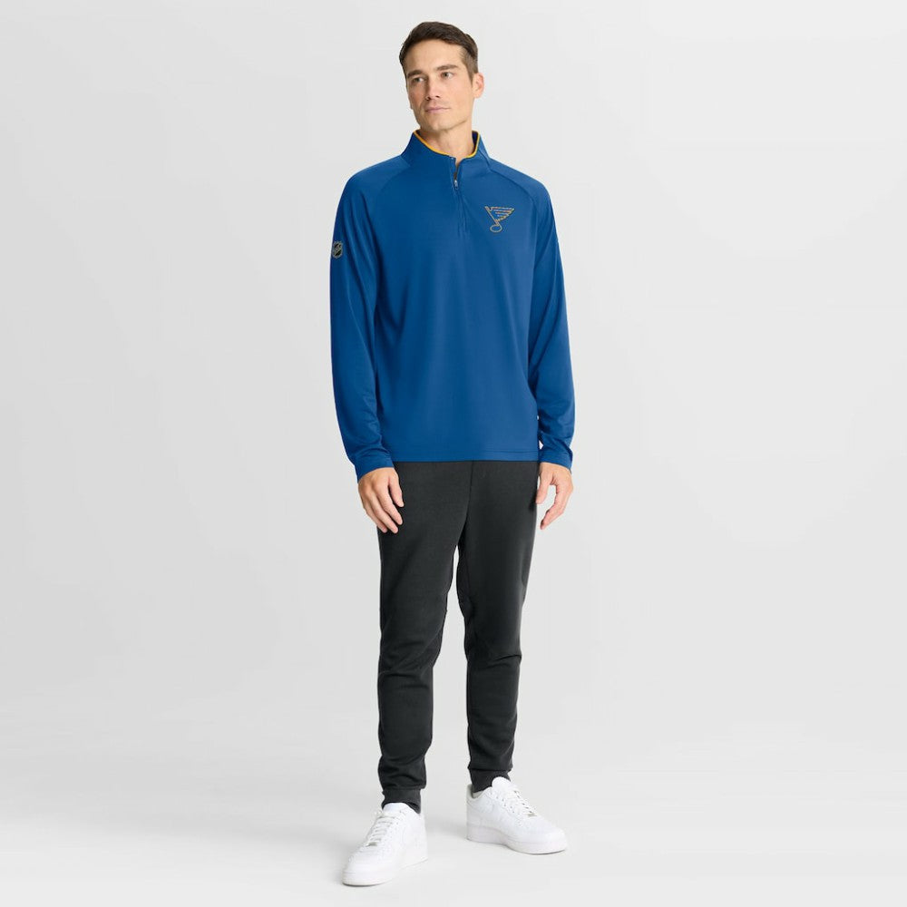 St. Louis Blues Fanatics Authentic Pro Rink Training Quarter-Zip Pullover -  NHL Pullover