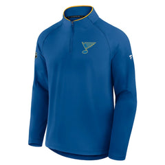St. Louis Blues Fanatics Authentic Pro Rink Training Quarter-Zip Pullover -  NHL Pullover