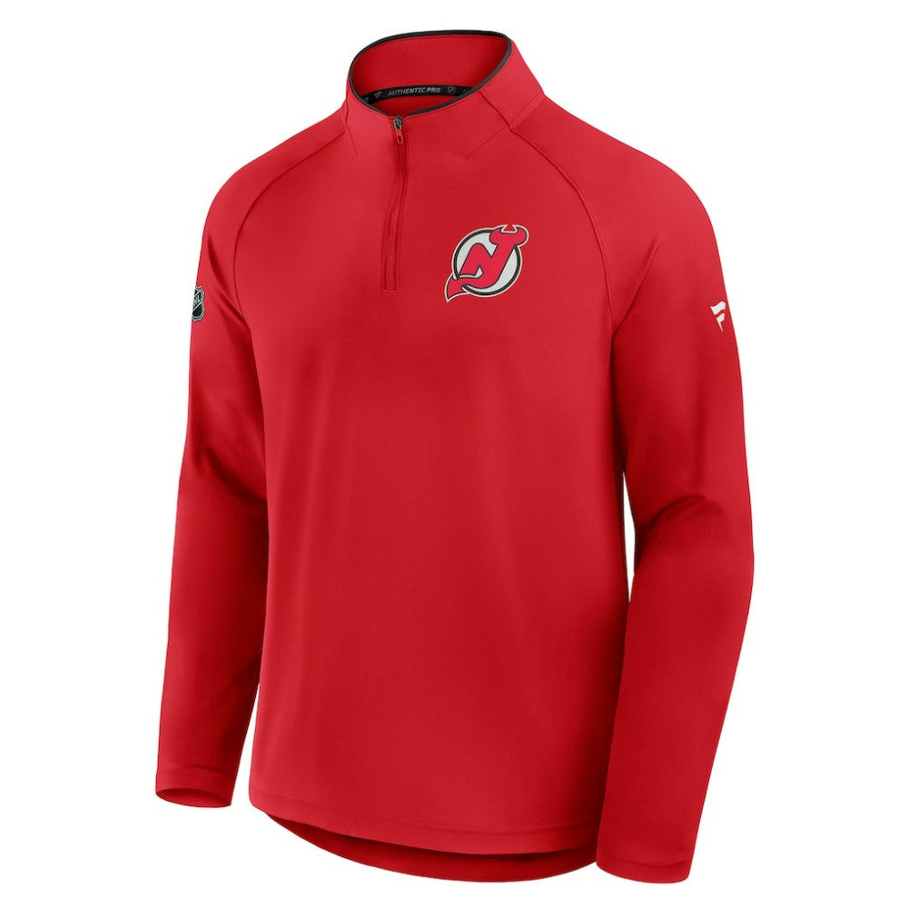 New Jersey Devils Fanatics Authentic Pro Rink Training Quarter-Zip Pullover -  NHL Jerseys
