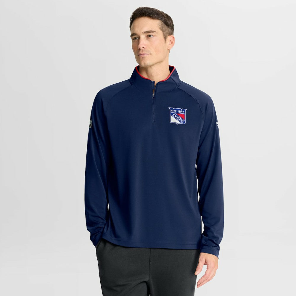 New York Rangers Fanatics Authentic Pro Rink Training Quarter-Zip Pullover -  NHL Pullover