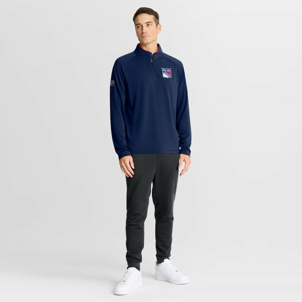 New York Rangers Fanatics Authentic Pro Rink Training Quarter-Zip Pullover -  NHL Pullover