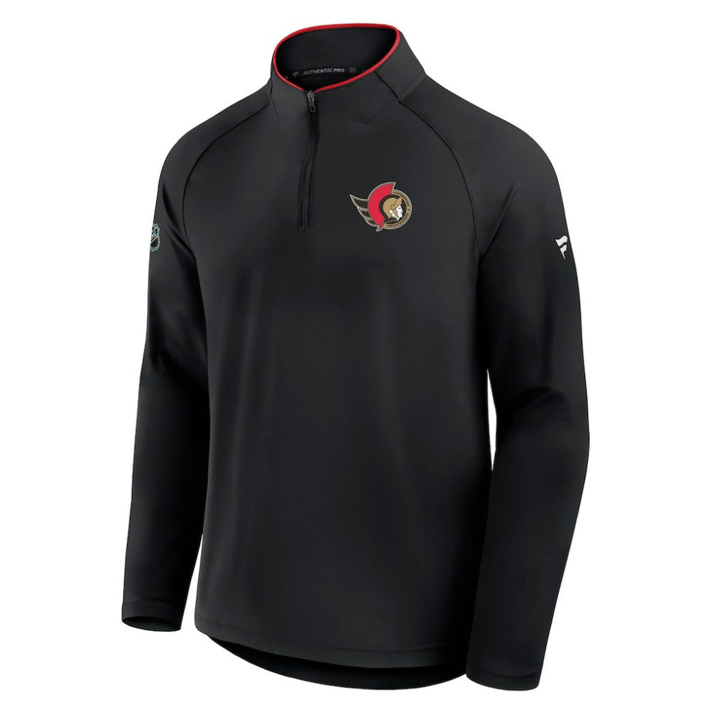 Ottawa Senators Fanatics Authentic Pro Rink Training Quarter-Zip Pullover -  NHL Pullover