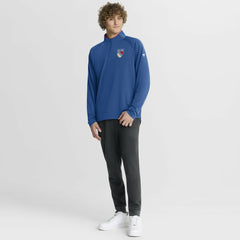 New York Rangers Fanatics Authentic Pro Rink Training Centennial Raglan Quarter-Zip Pullover -  NHL Pullover
