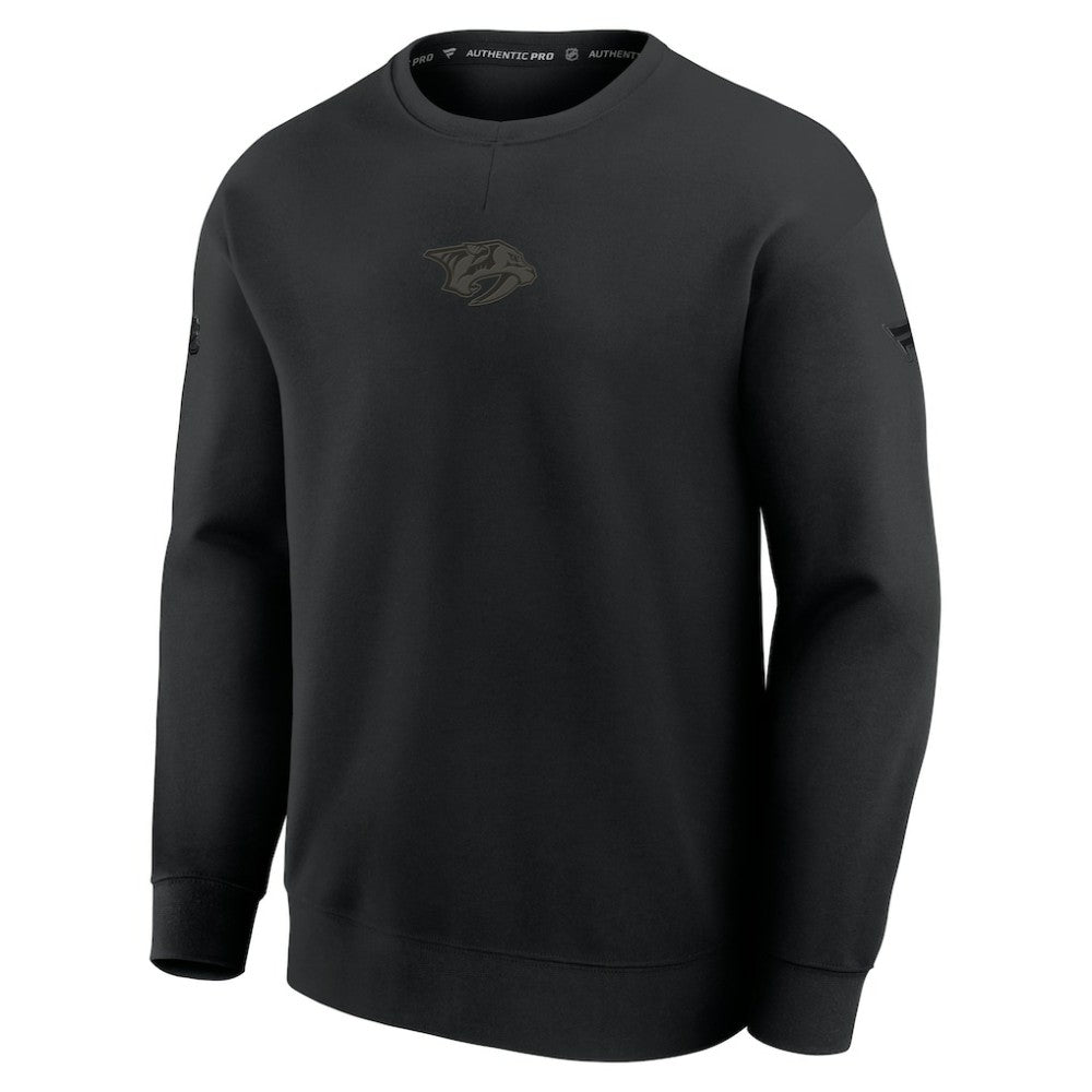 Nashville Predators Fanatics Authentic Pro Road Tri-Blend Sweatshirt -  NHL Sweatshirts