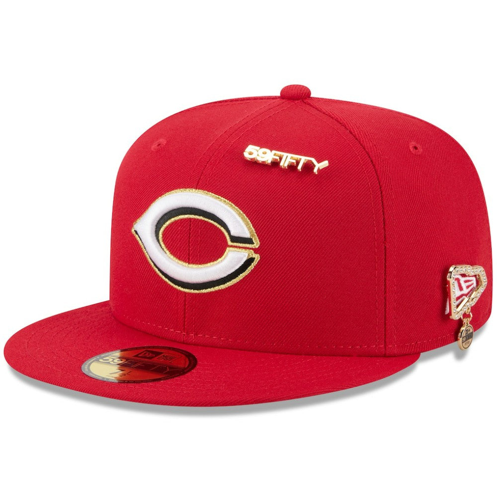 Cincinnati Reds New Era 2025 59FIFTY Day 59FIFTY Fitted Hat with Pins - MLB Hats