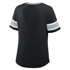 Las Vegas Raiders Women's Redzone Draw Play Athena Lace-Up T-Shirt | NFL Hot