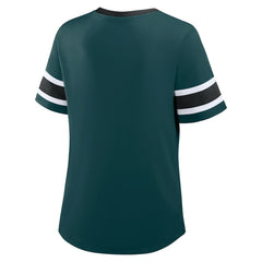 Philadelphia Eagles Women's Redzone Draw Play Athena Lace-Up T-Shirt | NFL US