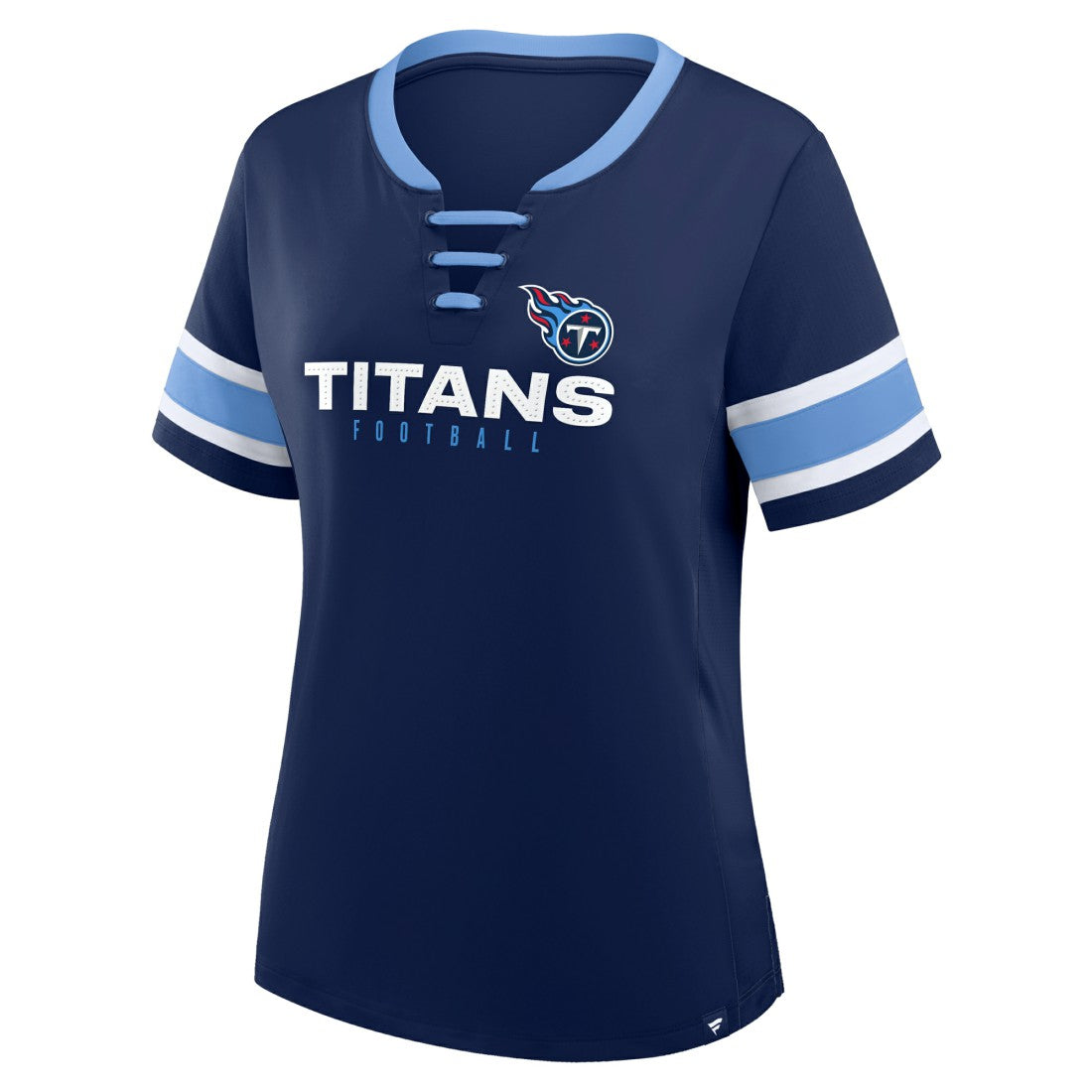 Tennessee Titans Women's Redzone Draw Play Athena Lace-Up T-Shirt | NFL Near me