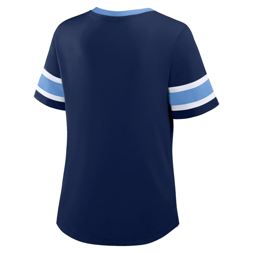 Tennessee Titans Women's Redzone Draw Play Athena Lace-Up T-Shirt | NFL Near me