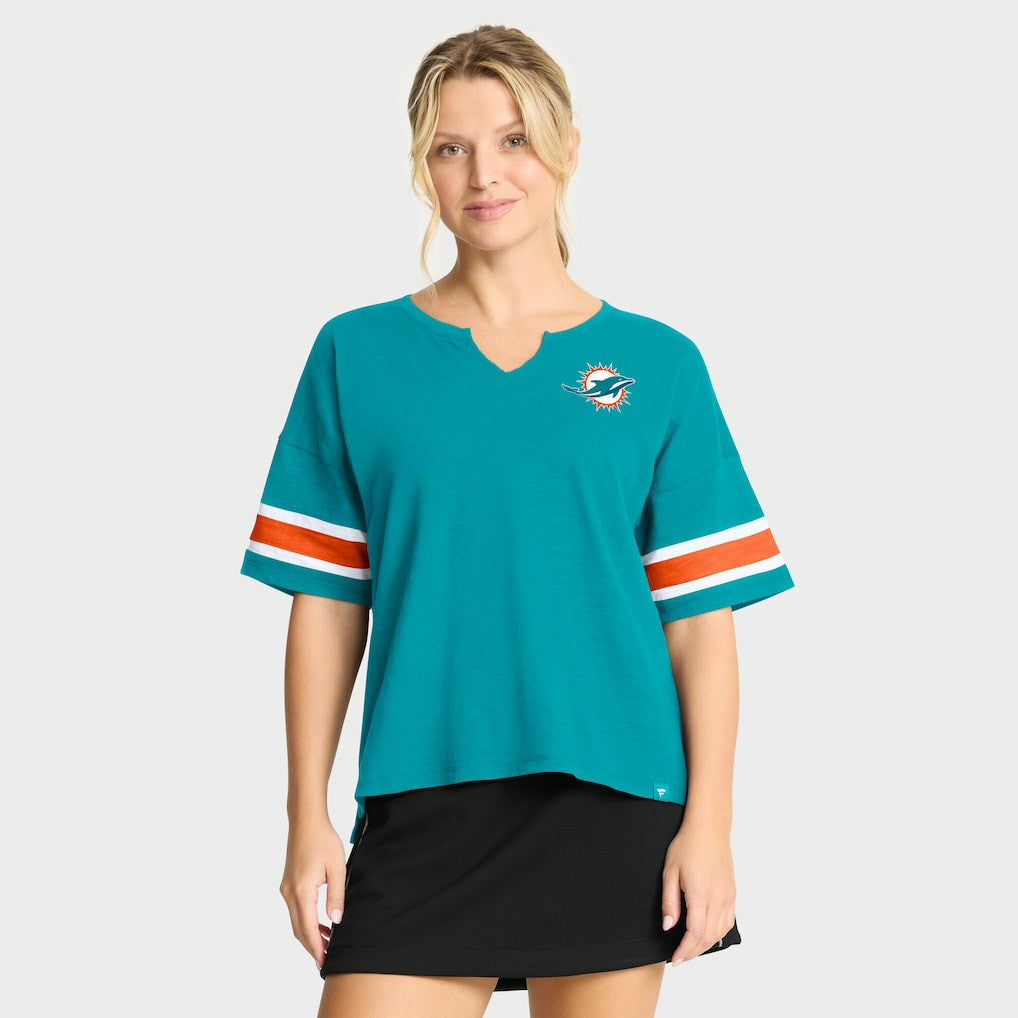 Miami Dolphins Women's Redzone Curl Route T-Shirt | NFL Online