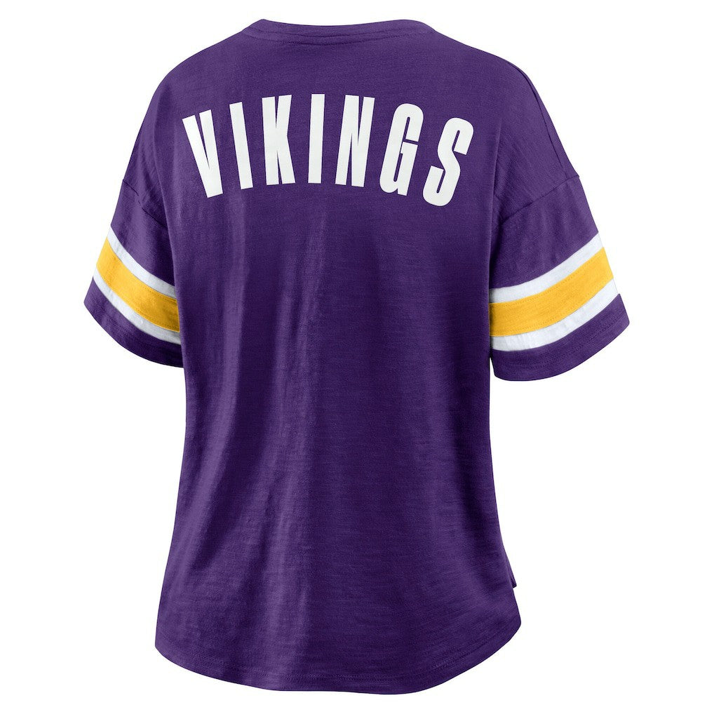 Minnesota Vikings Women's Redzone Curl Route T-Shirt | NFL Outlet