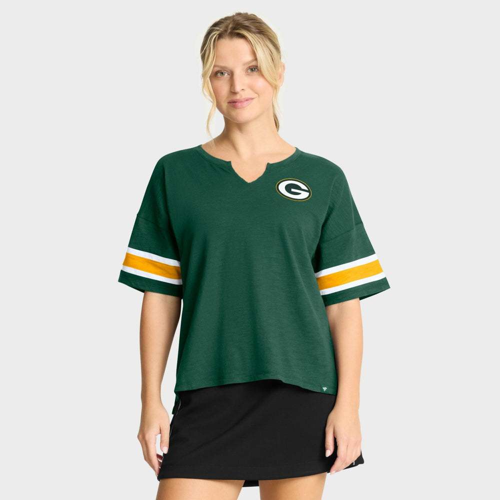 Green Bay Packers Women's Redzone Curl Route T-Shirt | NFL Discount