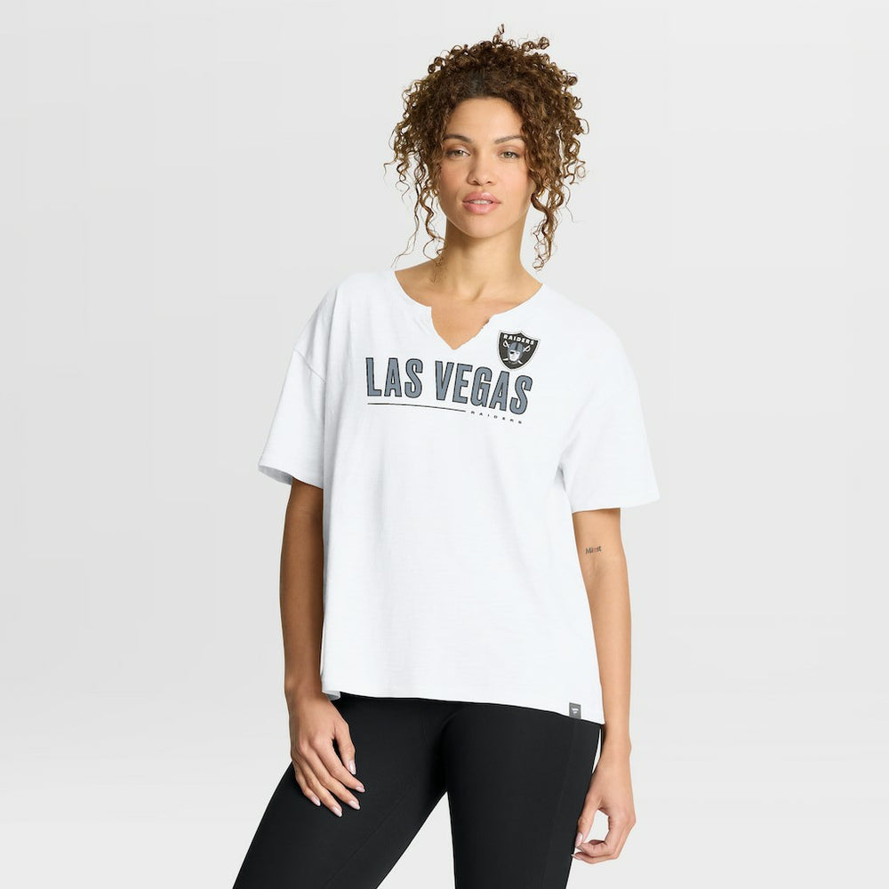 Las Vegas Raiders Women's Redzone Slub Boxy T-Shirt | NFL Outlet