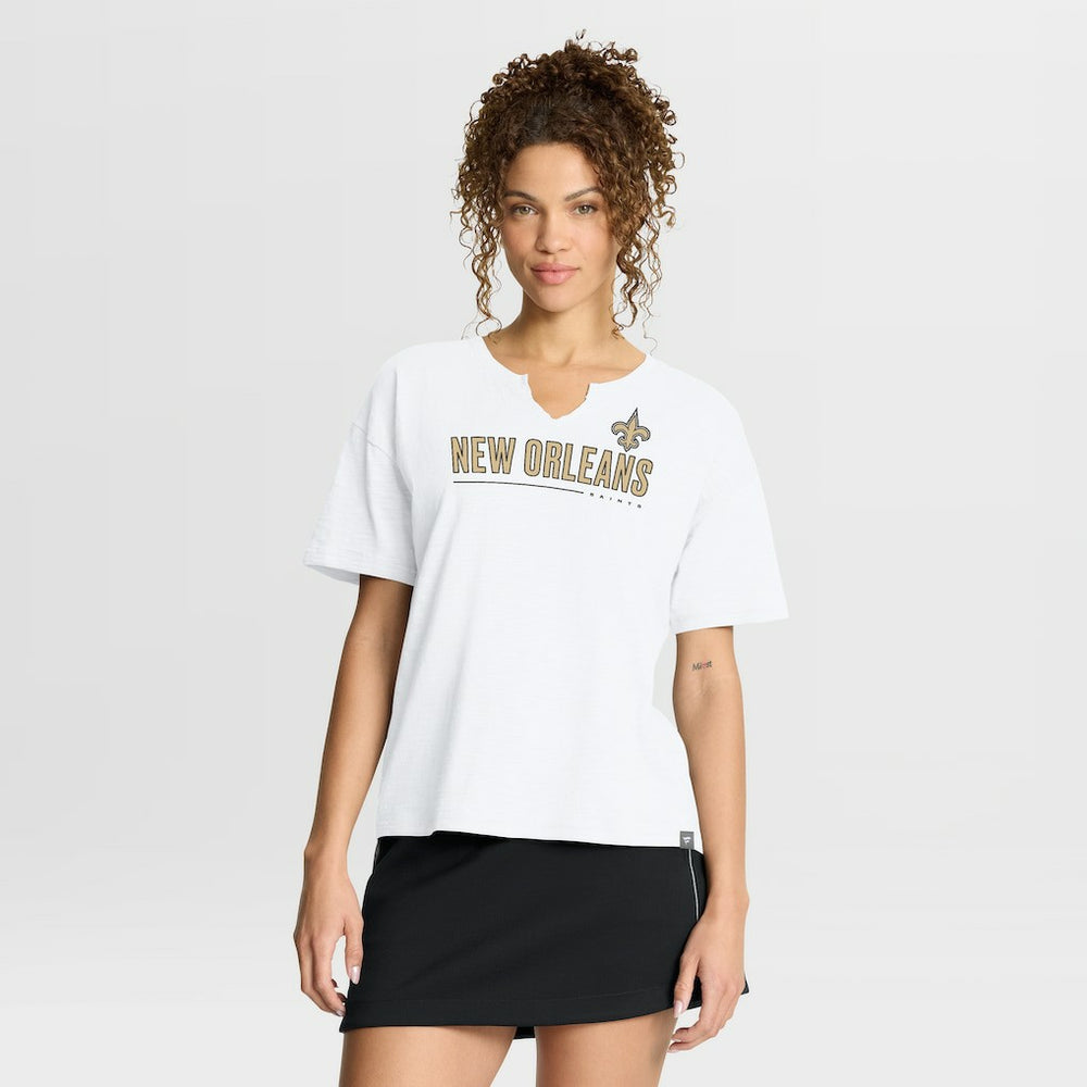 New Orleans Saints Women's Redzone Slub Boxy T-Shirt | NFL US