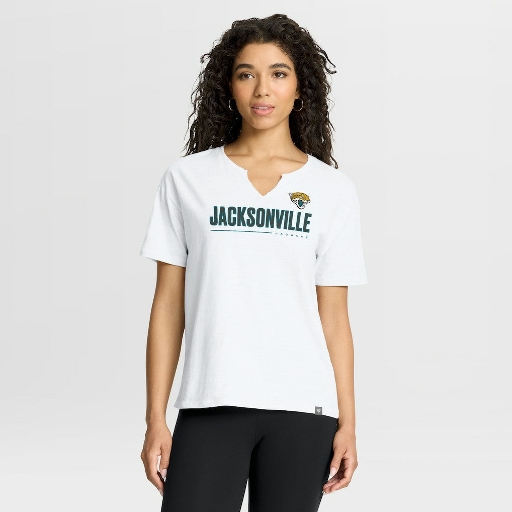 Jacksonville Jaguars Women's Redzone Slub Boxy T-Shirt | NFL Outlet