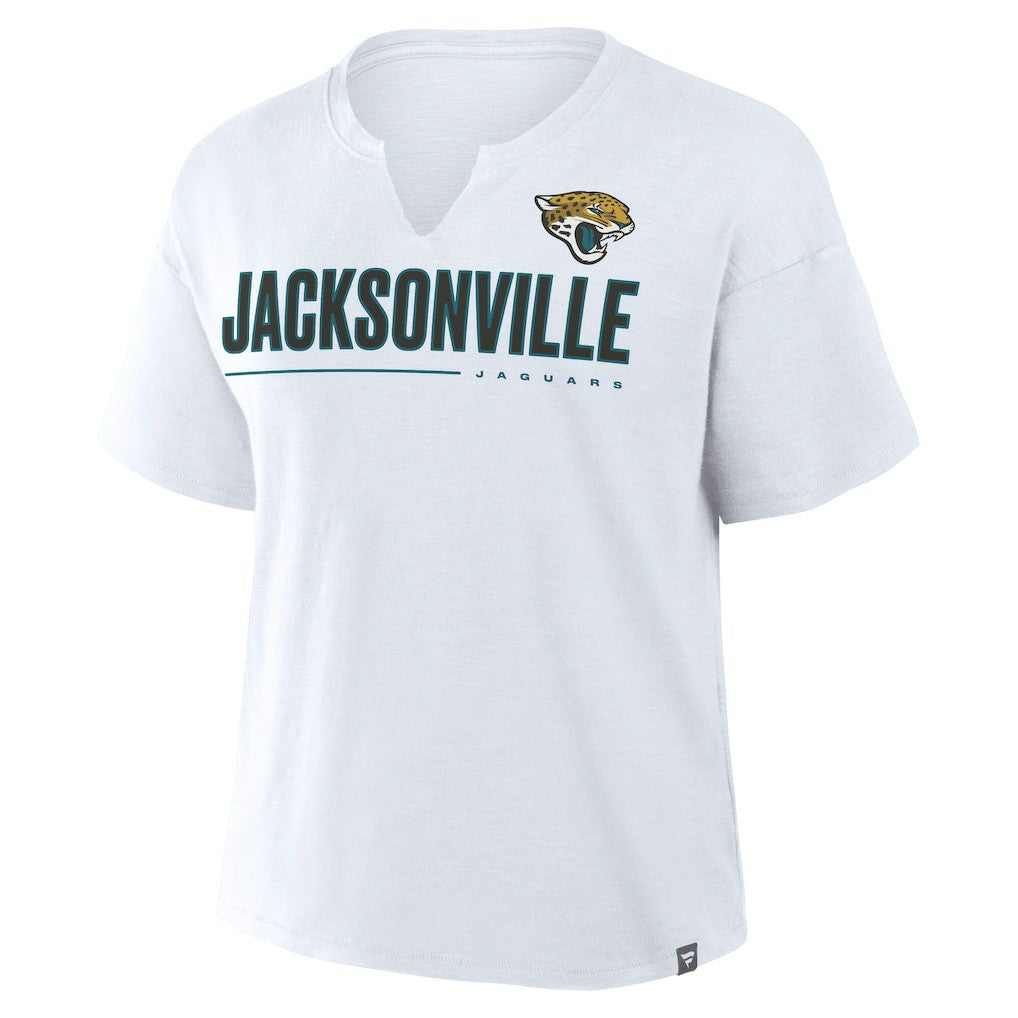 Jacksonville Jaguars Women's Redzone Slub Boxy T-Shirt | NFL Outlet