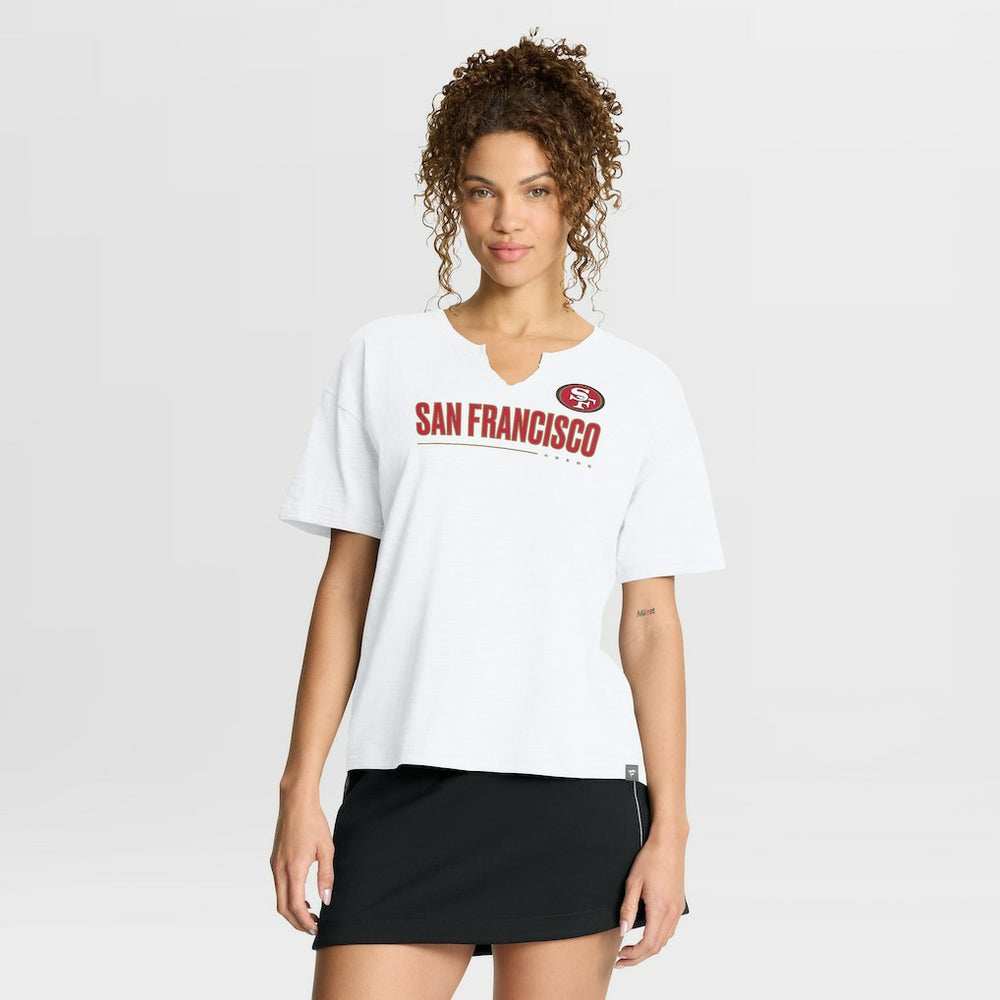 San Francisco 49ers Women's Redzone Slub Boxy T-Shirt | NFL US