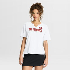 San Francisco 49ers Women's Redzone Slub Boxy T-Shirt | NFL US