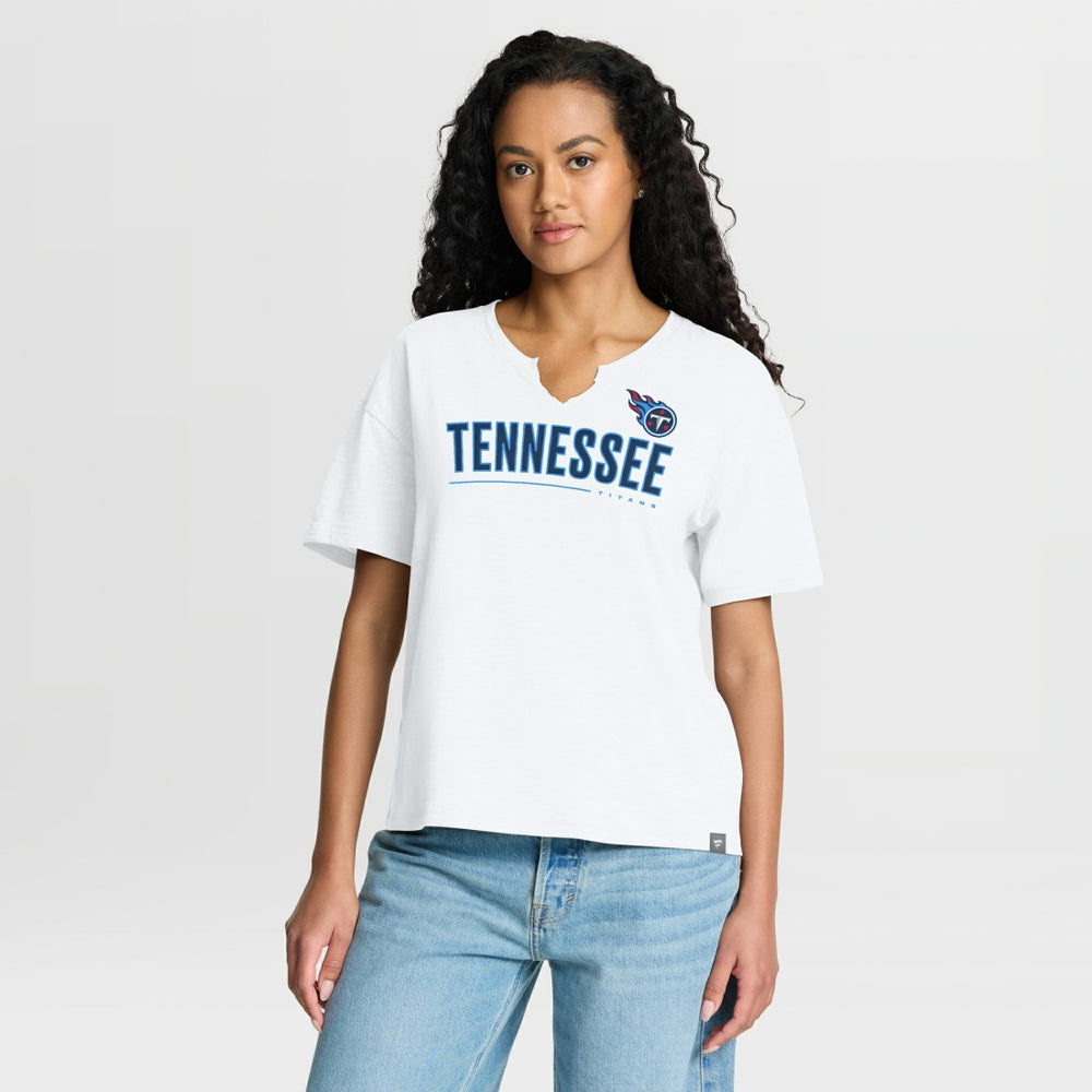 Tennessee Titans Women's Redzone Slub Boxy T-Shirt | NFL On sale