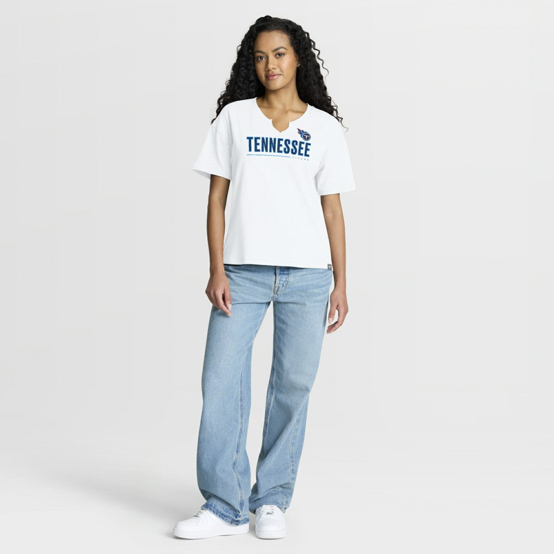 Tennessee Titans Women's Redzone Slub Boxy T-Shirt | NFL On sale
