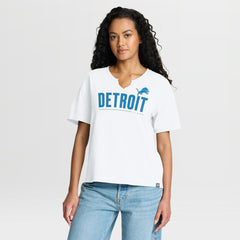 Detroit Lions Women's Redzone Slub Boxy T-Shirt | NFL Online