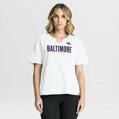 Baltimore Ravens Women's Redzone Slub Boxy T-Shirt | NFL New