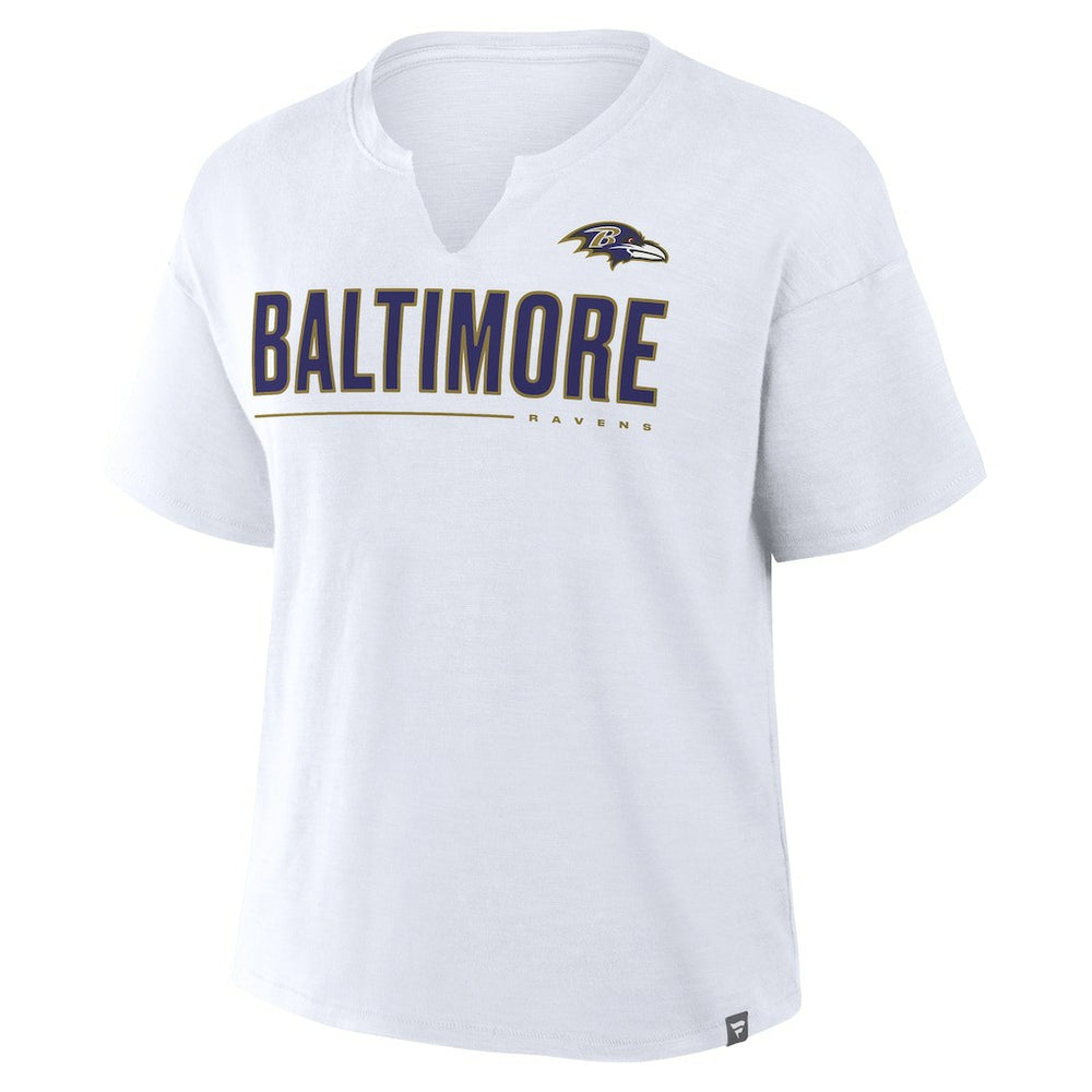 Baltimore Ravens Women's Redzone Slub Boxy T-Shirt | NFL New