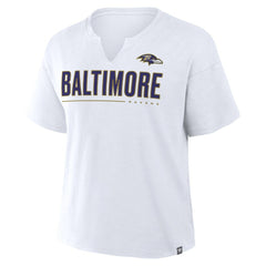 Baltimore Ravens Women's Redzone Slub Boxy T-Shirt | NFL New