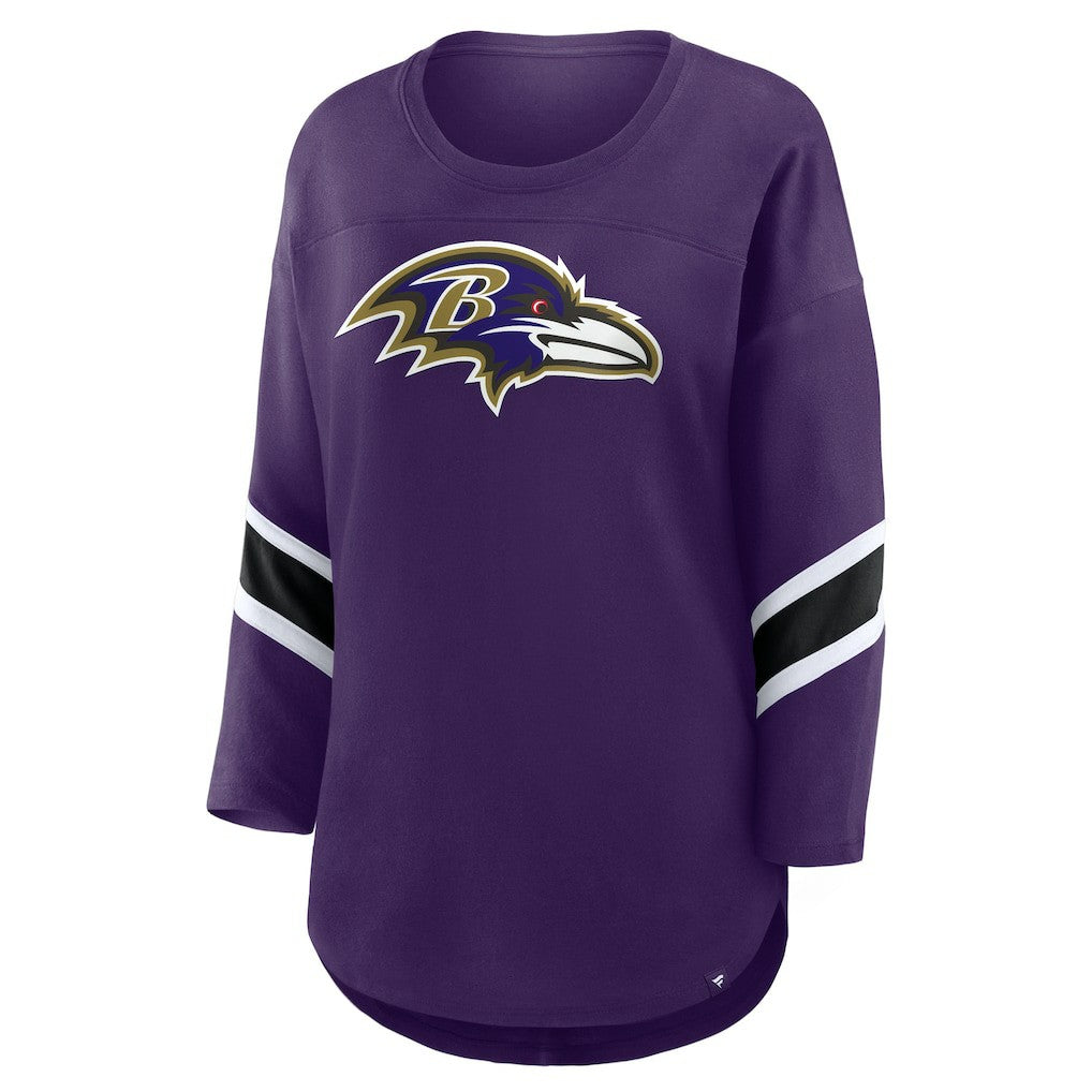 Baltimore Ravens Women's Redzone 3/4-Sleeve T-Shirt | NFL Outlet