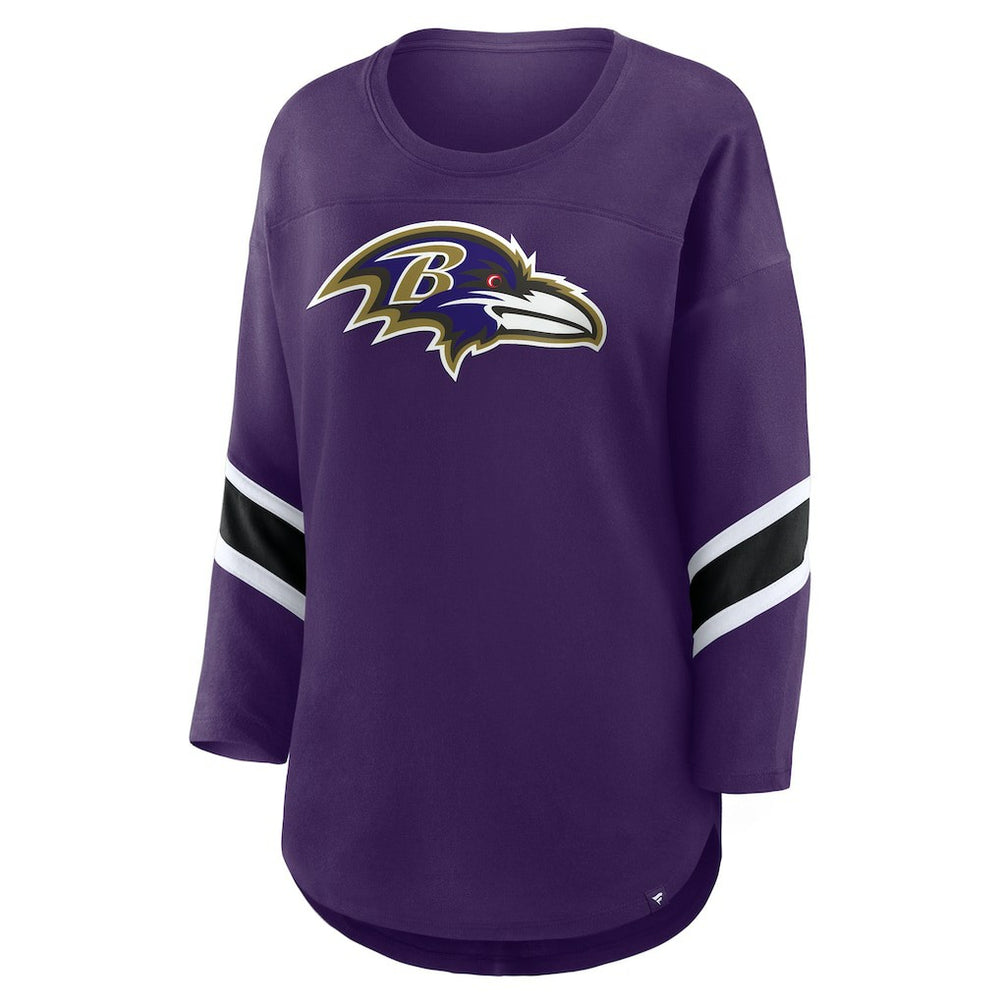 Baltimore Ravens Women's Redzone 3/4-Sleeve T-Shirt | NFL Outlet