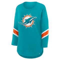 Miami Dolphins Women's Redzone 3/4-Sleeve T-Shirt | NFL US