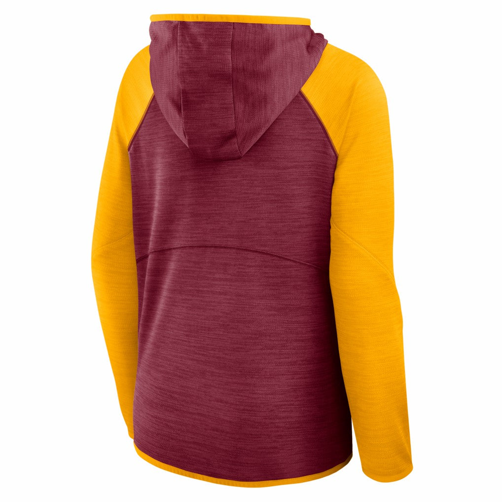 Washington Commanders Women's Redzone End Around Pass Raglan Full-Zip Hoodie | NFL Discount
