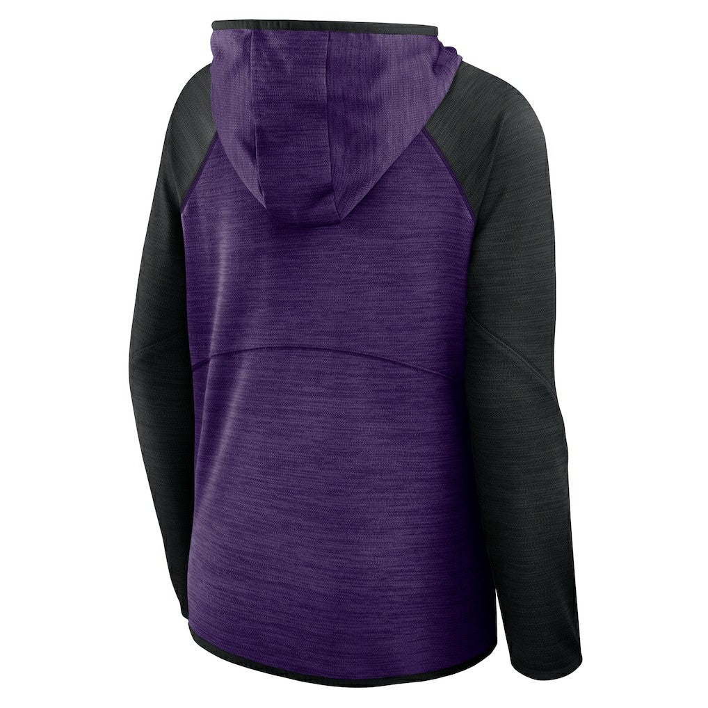 Baltimore Ravens Women's Redzone End Around Pass Raglan Full-Zip Hoodie | NFL New