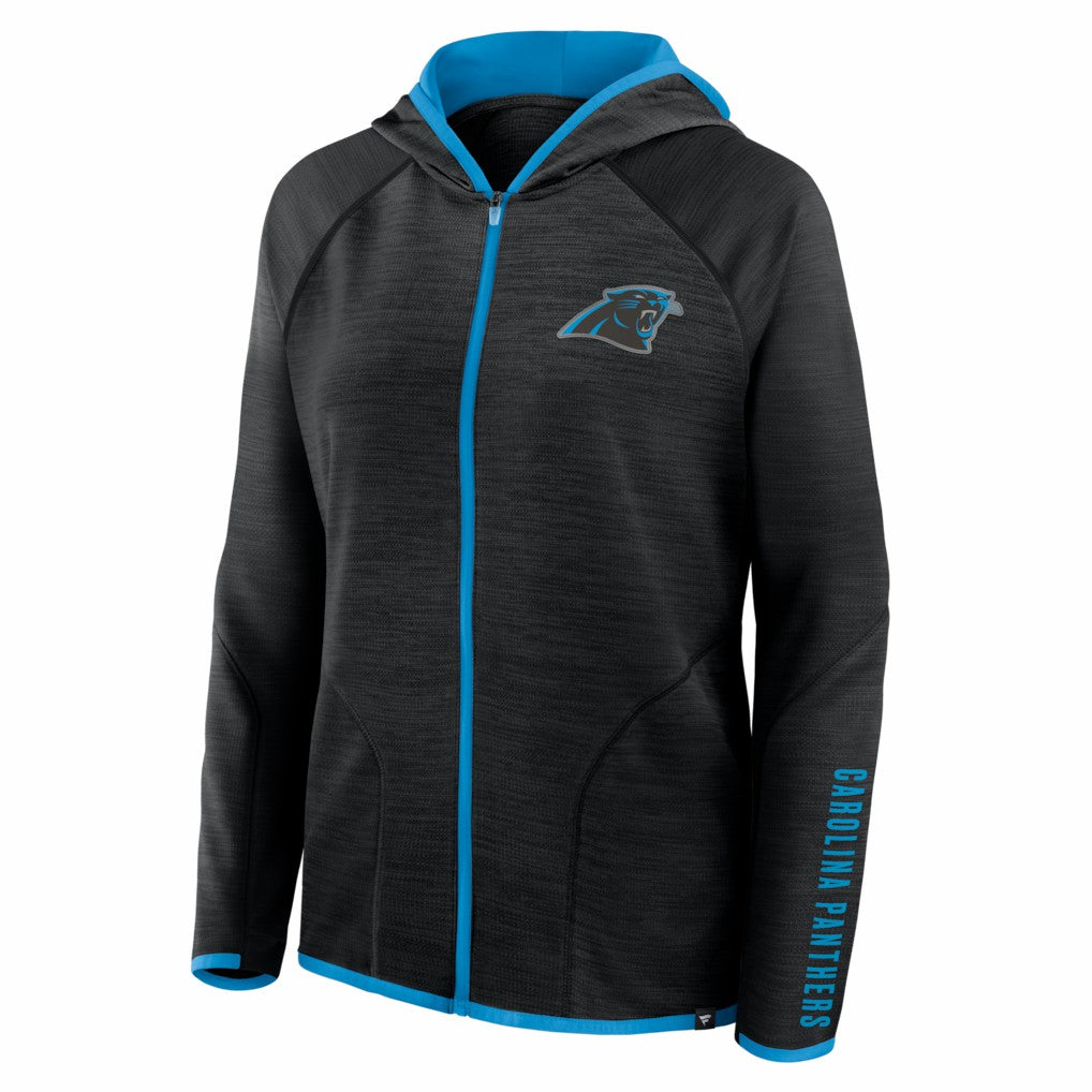 Carolina Panthers Women's Redzone End Around Pass Raglan Full-Zip Hoodie | NFL On sale