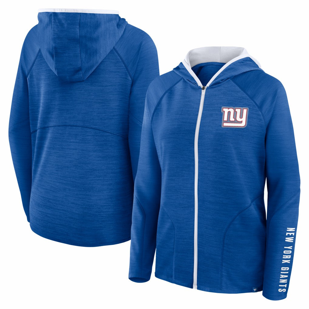 New York Giants Women's Redzone End Around Pass Raglan Full-Zip Hoodie | NFL Discount