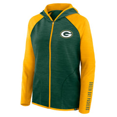 Green Bay Packers Women's Redzone End Around Pass Raglan Full-Zip Hoodie | NFL Near me