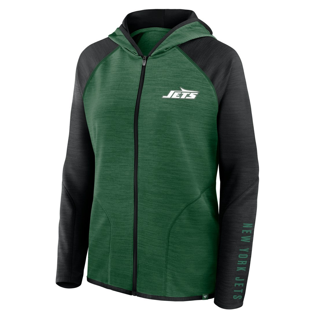 New York Jets Women's Redzone End Around Pass Raglan Full-Zip Hoodie | NFL On sale