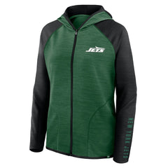 New York Jets Women's Redzone End Around Pass Raglan Full-Zip Hoodie | NFL On sale