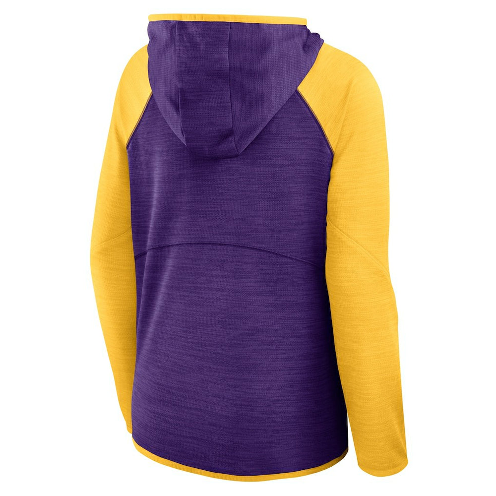 Minnesota Vikings Women's Redzone End Around Pass Raglan Full-Zip Hoodie | NFL New